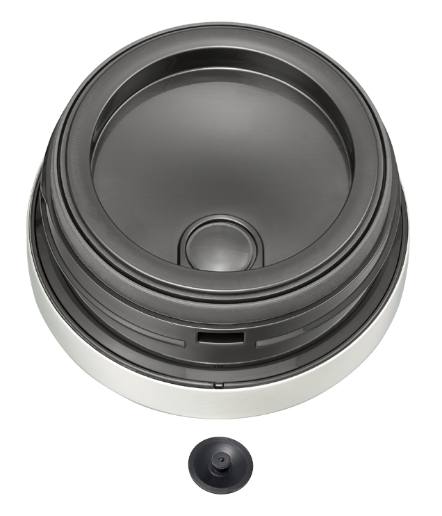 Food Carry outer cap and rubber seal (Hairline)